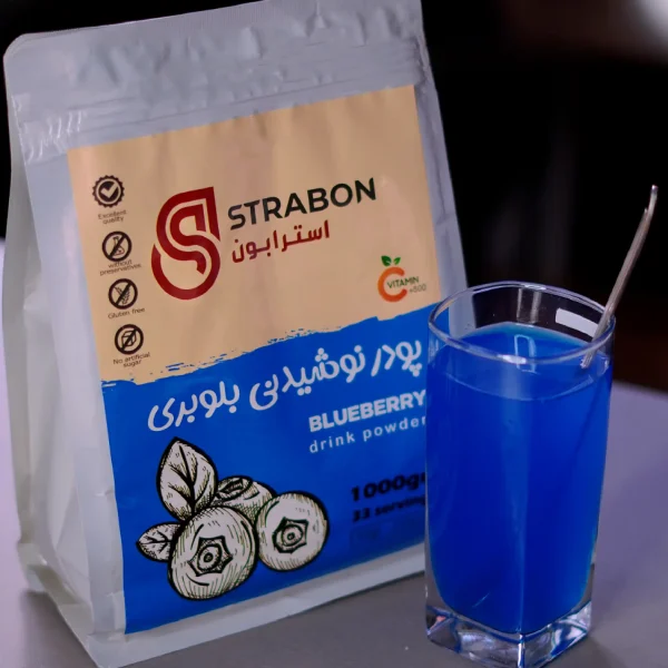 پودر شربت و یخ در بهشت بلوبری استرابون- strabonco.com