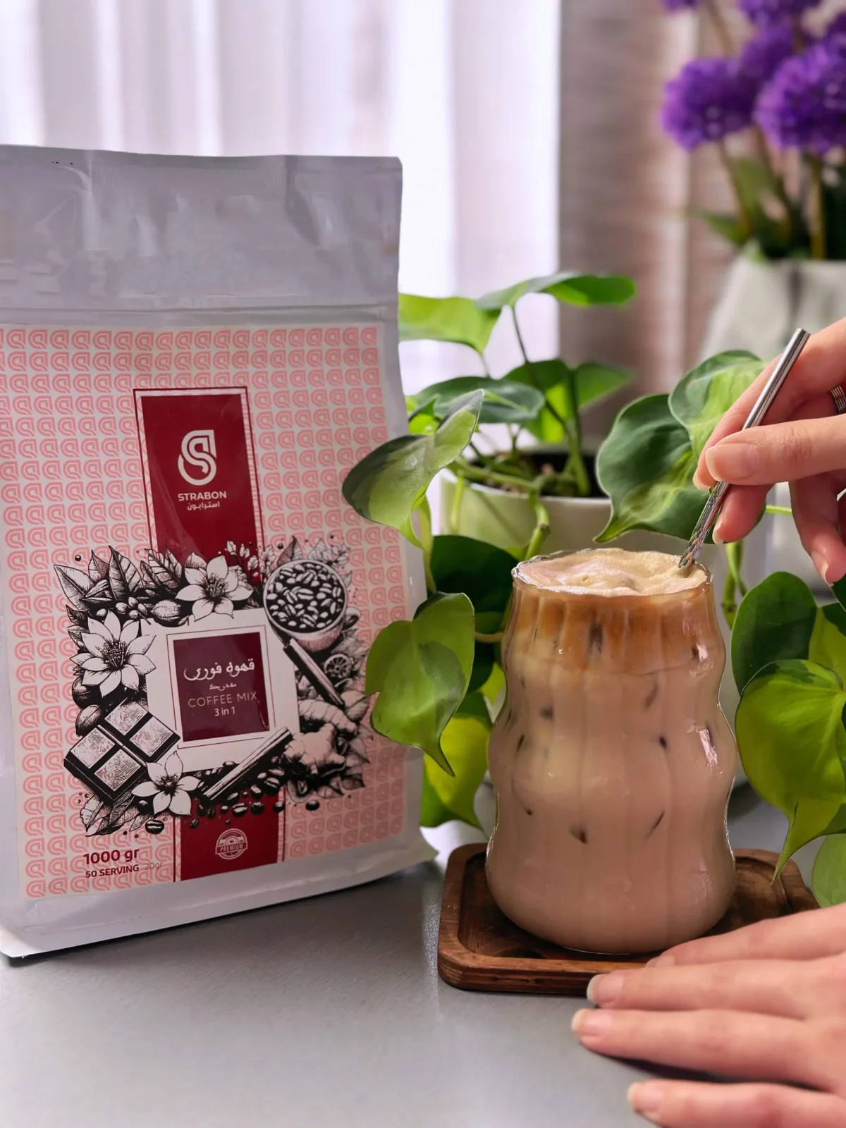فنجان کافی میکس 1×3 فوری و کرمی استرابون