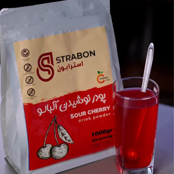 پودر شربت و یخ در بهشت آلبالو استرابون - strabonco.com