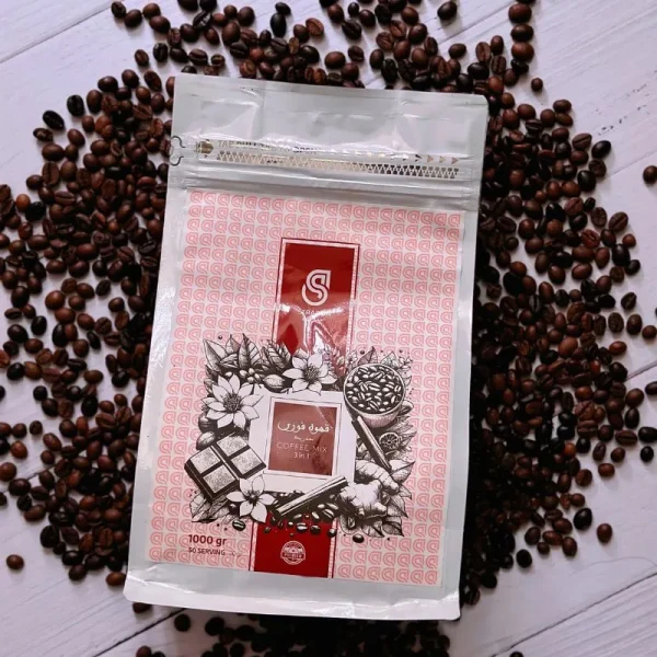 بسته کافی میکس 1×3 استرابون – پودر قهوه فوری سه در یک