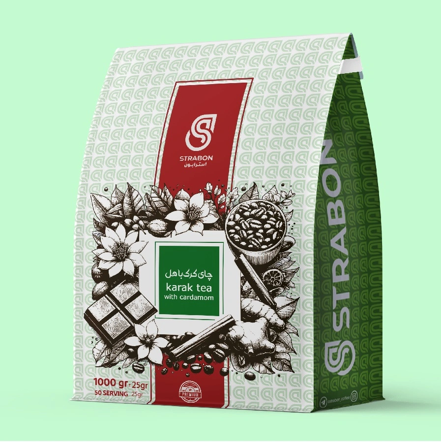 strabon-karak-tea-cardamom تصویر چای کرک استرابون با طعم هل